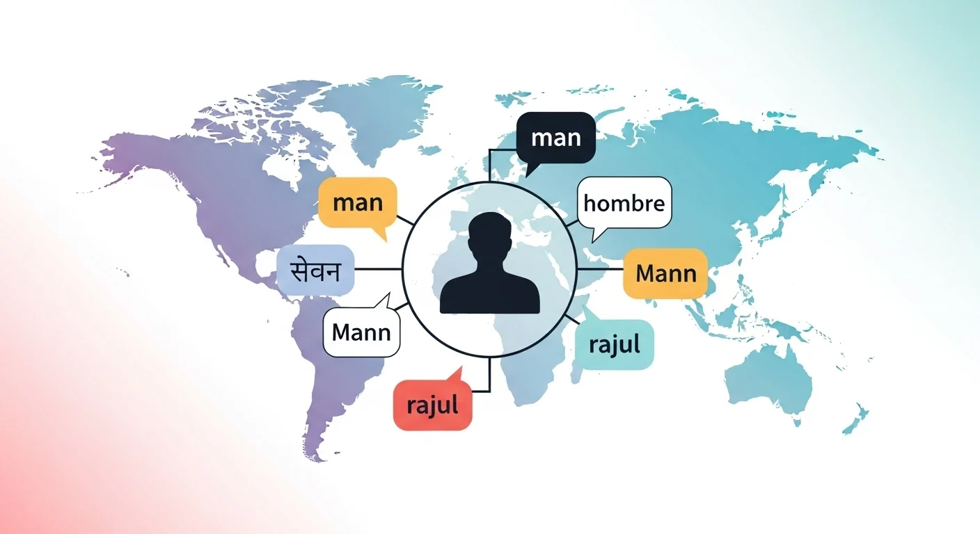 Man in Different Languages: 70 Powerful Translations Around the World