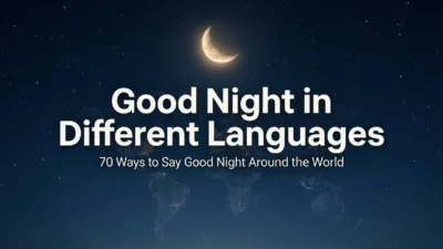 Good Night in Different Languages