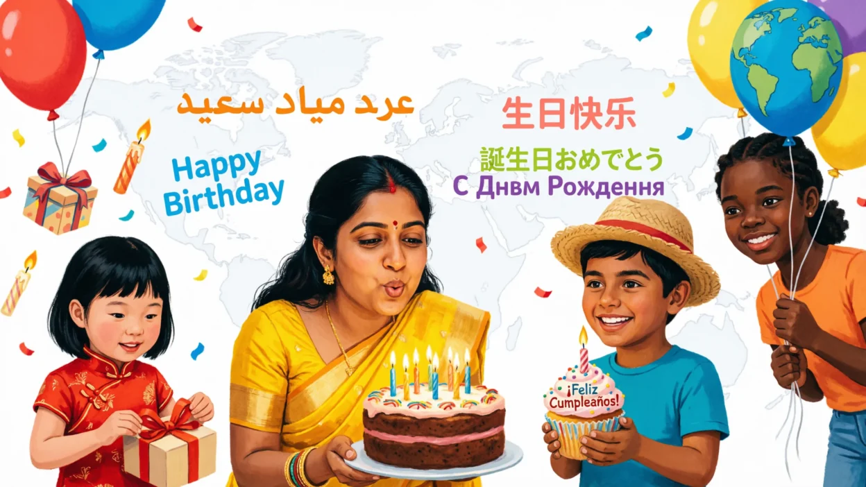 Happy Birthday in Different Languages