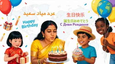 Happy Birthday in Different Languages