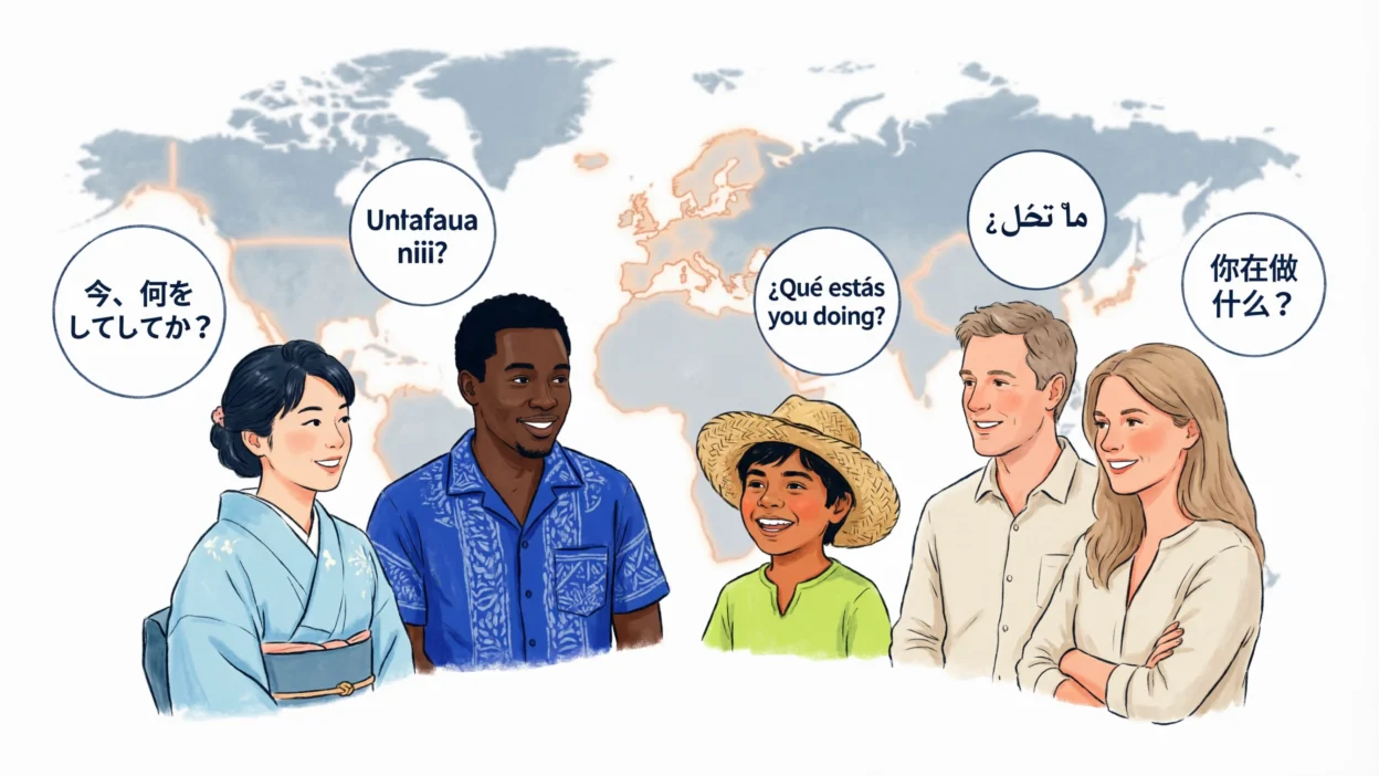 What Are You Doing in Different Languages