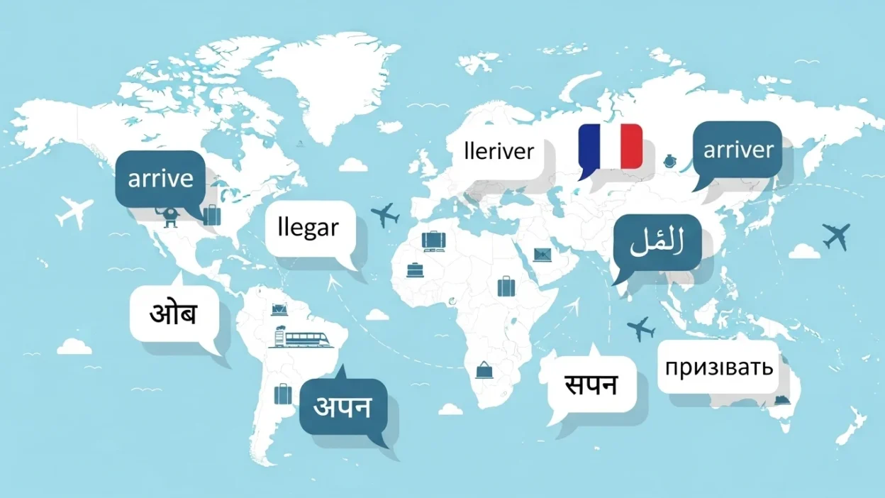 Arrive in Different Languages