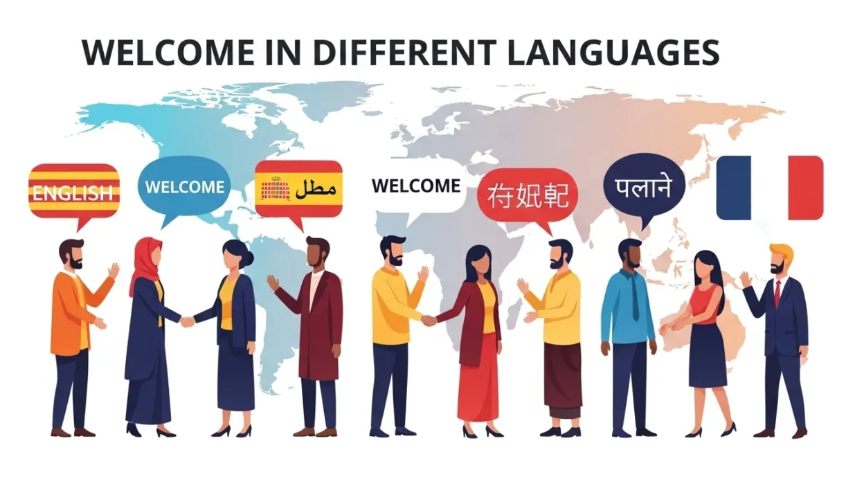 Welcome in Different Languages