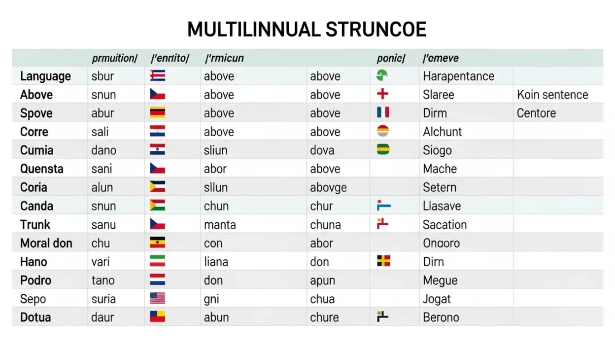 “Above” in Different Languages