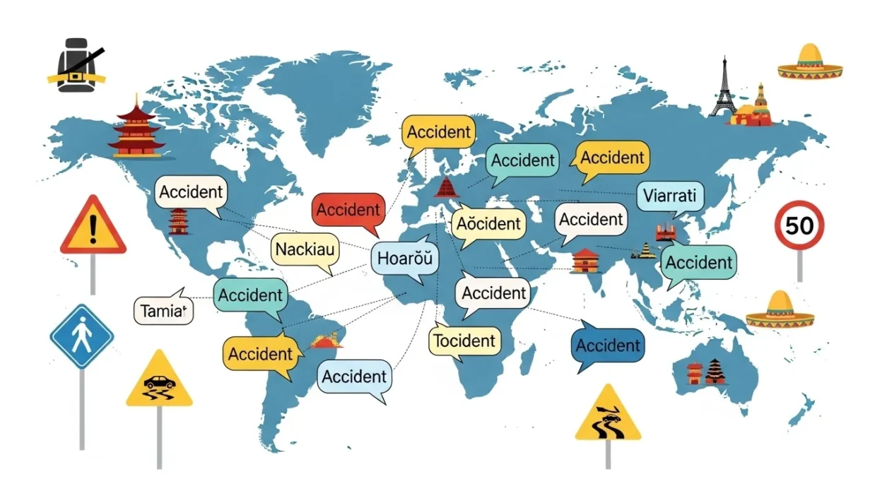 Accident in Different Languages
