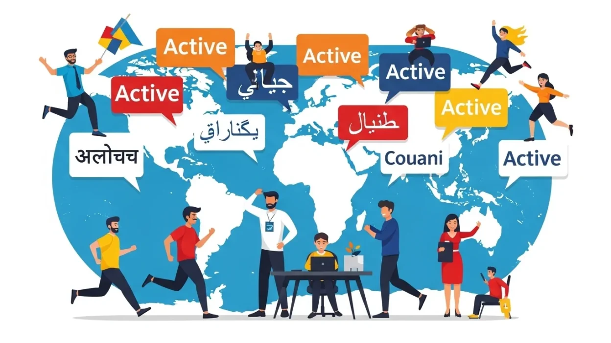 Active in Different Languages