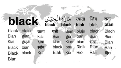 Black in Different Languages