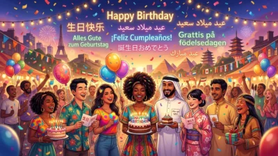 Birthday in Different Languages