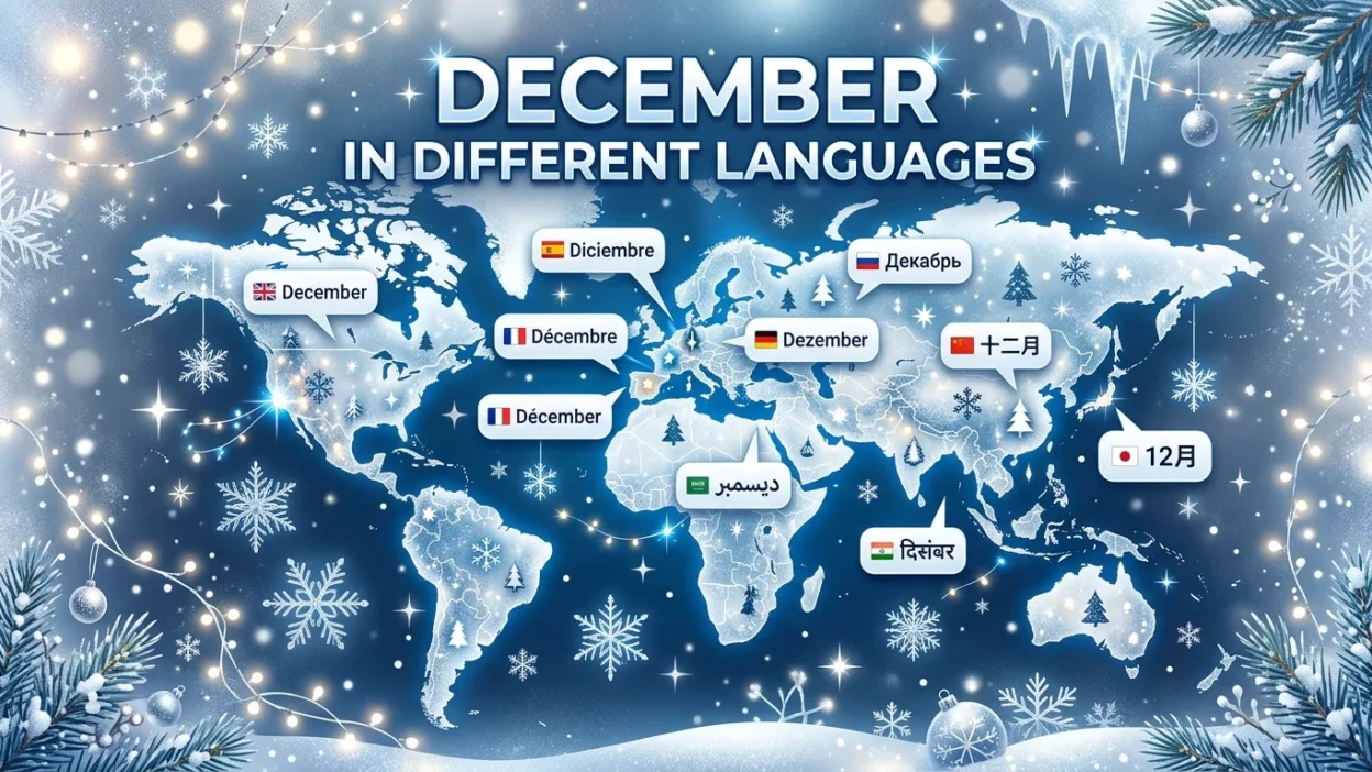December in Different Languages