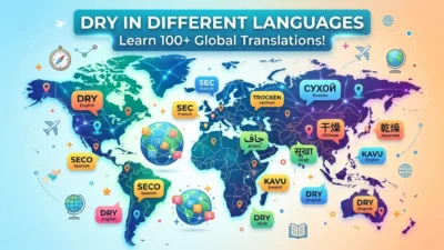 Dry in Different Languages