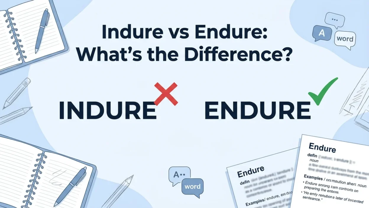 Indure vs Endure