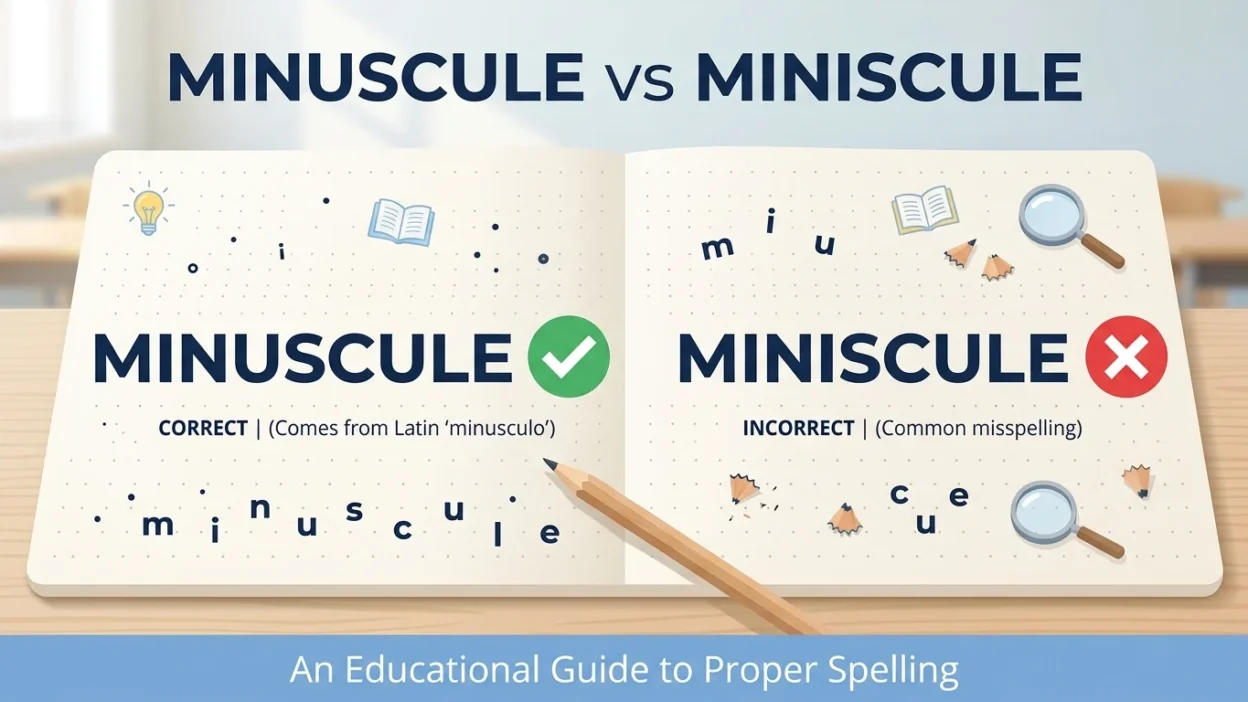 Minuscule vs Miniscule