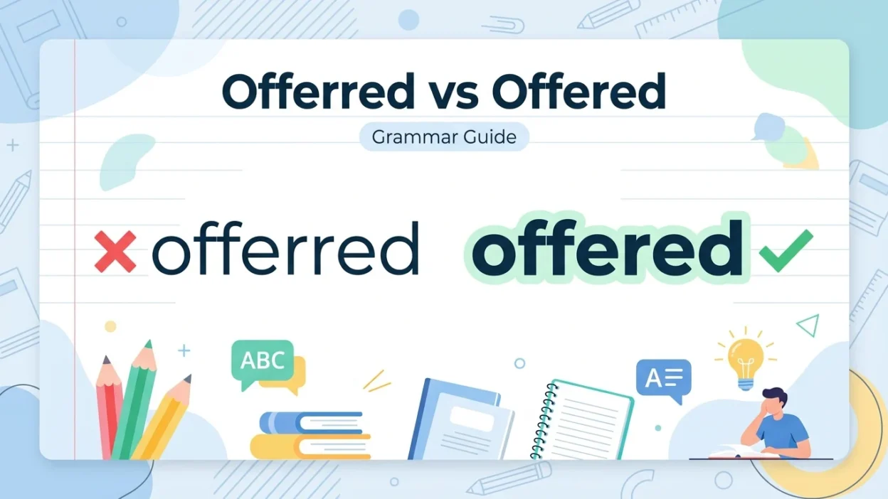 Offerred vs Offered