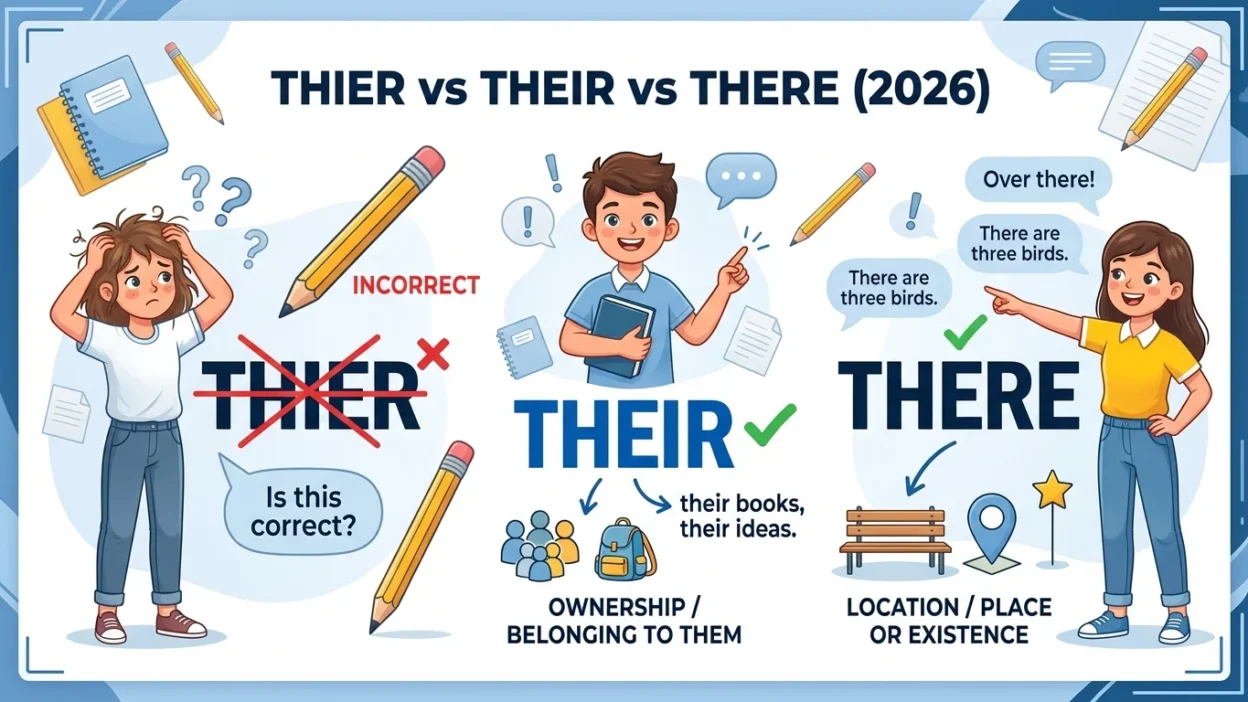 Thier vs Their vs There