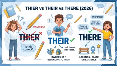 Thier vs Their vs There