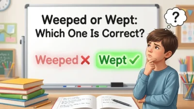 Weeped or Wept