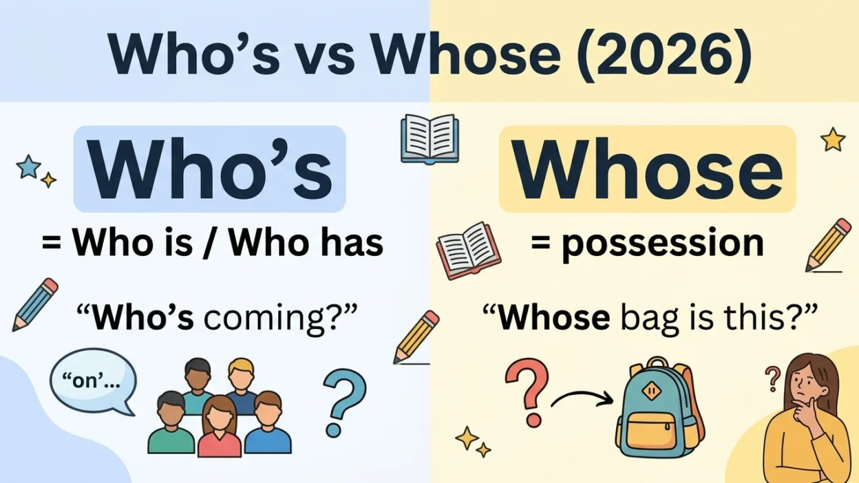 Whos vs Whose