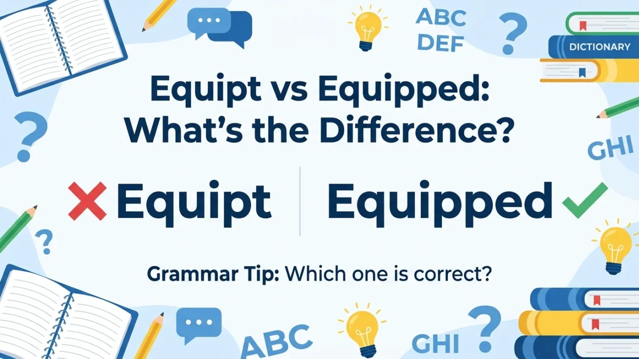 Equipt vs Equipped