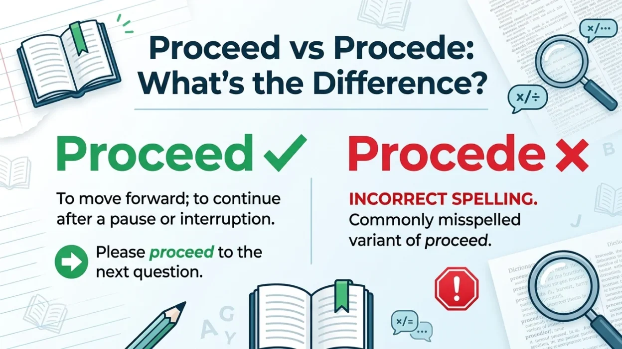 Proceed vs Procede