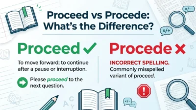 Proceed vs Procede