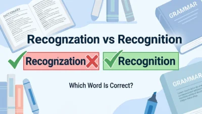 Recognization vs Recognition